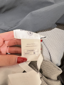 Chanel Gray Zipper Jacket