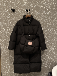 Chanel Hooded Quilted Down Coat with Bag Black Chanel Hooded Quilted Down Coat with Bag Black