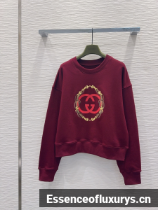 Gucci Red Cotton jersey Sweatshirt with Interlocking G embroidery Gucci Red Cotton jersey Sweatshirt with Interlocking G embroidery