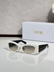 Dior Oval Luxury Eyewear Sunglasses DiorOmbre S1F White Black Dior Oval Luxury Eyewear Sunglasses DiorOmbre S1F White Black