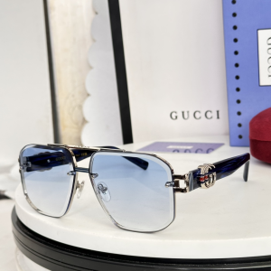 Gucci Double G Luxury Eyewear Sunglasses GG1596 Light Blue Black Gucci Double G Luxury Eyewear Sunglasses GG1596 Light Blue Black