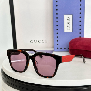 Gucci Square Luxury Eyewear Sunglasses GG1670SK Black Brown Red Gucci Square Luxury Eyewear Sunglasses GG1670SK Black Brown Red