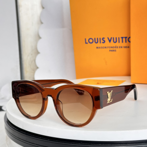 Louis Vuitton LV Clash Round Luxury Eyewear Sunglasses Z3115E Brown Louis Vuitton LV Clash Round Luxury Eyewear Sunglasses Z3115E Brown