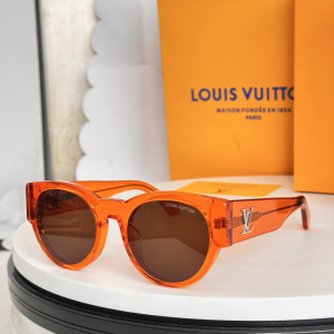 Louis Vuitton LV Clash Round Luxury Eyewear Sunglasses Z3115E Orange Louis Vuitton LV Clash Round Luxury Eyewear Sunglasses Z3115E Orange