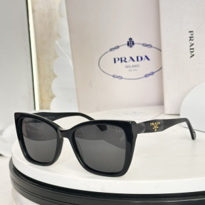 Prada Cat Eye Luxury Eyewear Sunglasses F2857 Black Prada Cat Eye Luxury Eyewear Sunglasses F2857 Black