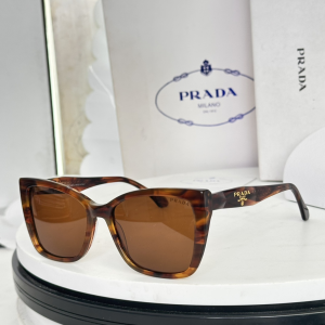 Prada Cat Eye Luxury Eyewear Sunglasses F2857 Brown Prada Cat Eye Luxury Eyewear Sunglasses F2857 Brown
