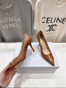 Dior Brown Leather Pumps 85MM