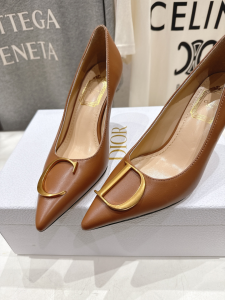 Dior Brown Leather Pumps 85MM