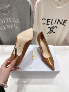 Dior Brown Leather Pumps 85MM