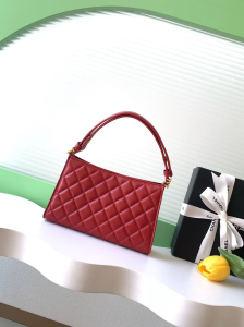 Chanel Small Red Quilted Coco Evening Hobo Shoulder Bag Chanel Small Red Quilted Coco Evening Hobo Shoulder Bag