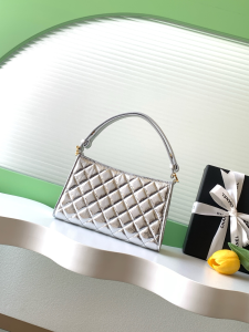 Chanel Small Silver Metallic Quilted Coco Evening Hobo Shoulder Bag Chanel Small Silver Metallic Quilted Coco Evening Hobo Shoulder Bag