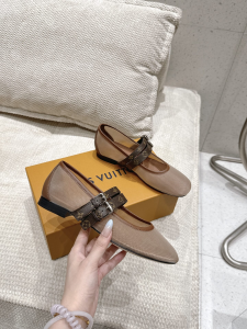 Louis Vuitton LV Ballet Ballerina Flats Beige Mesh and Monogram Canvas Louis Vuitton LV Ballet Ballerina Flats Beige Mesh and Monogram Canvas