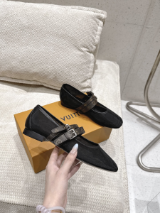 Louis Vuitton LV Ballet Ballerina Flats Black Mesh and Monogram Canvas Louis Vuitton LV Ballet Ballerina Flats Black Mesh and Monogram Canvas