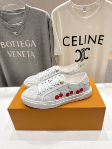 Louis Vuitton LV Lagoon Cherry White Monogram Canvas Sneakers Louis Vuitton LV Lagoon Cherry White Monogram Canvas Sneakers