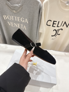 The Row Boheme Mary Janes Black Suede Leather Flats Shoes The Row Boheme Mary Janes Black Suede Leather Flats Shoes