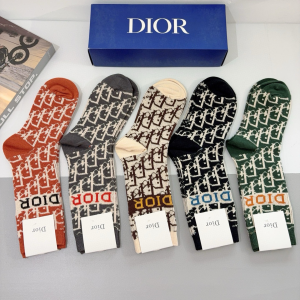 Dior Oblique Stretch Cotton Socks