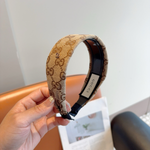 Gucci Beige GG Canvas Fabric Headband