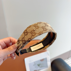 Gucci Beige GG Canvas Fabric Headband
