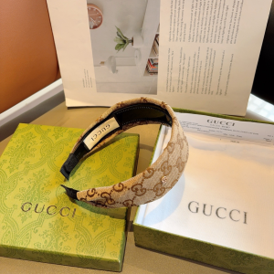 Gucci Beige GG Canvas Fabric Headband