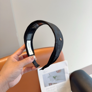 Gucci Black GG Canvas Fabric Headband