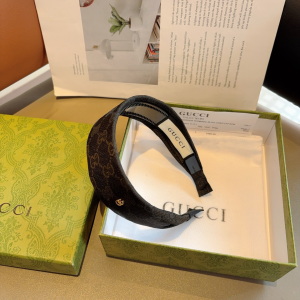 Gucci Black GG Canvas Fabric Headband