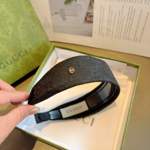Gucci Black GG Canvas Fabric Headband