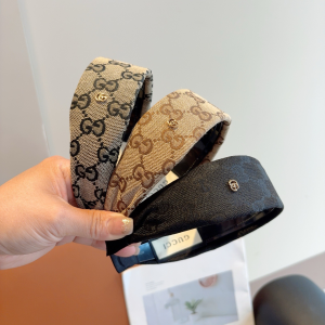 Gucci Black GG Canvas Fabric Headband