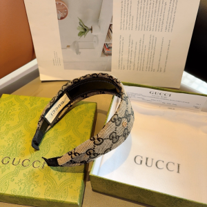 Gucci Blue GG Canvas Fabric Headband