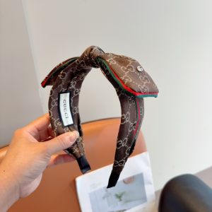 Gucci GG Bowknot Canvas Fabric Headband