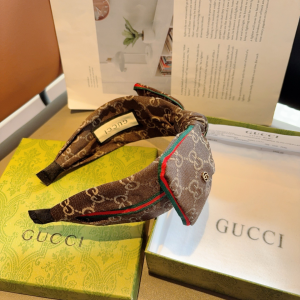 Gucci GG Bowknot Canvas Fabric Headband