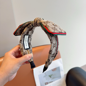 Gucci GG Bowknot Canvas Fabric Headband