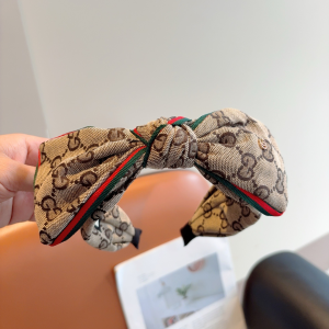 Gucci GG Bowknot Canvas Fabric Headband