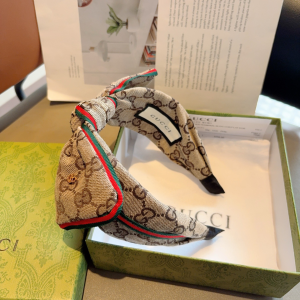 Gucci GG Bowknot Canvas Fabric Headband