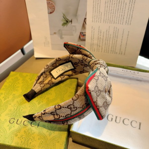 Gucci GG Bowknot Canvas Fabric Headband