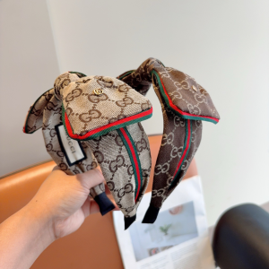 Gucci GG Bowknot Canvas Fabric Headband