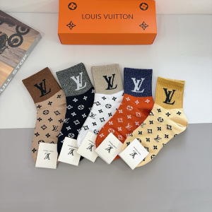 Louis Vuitton Monogram Stretch Cotton Socks