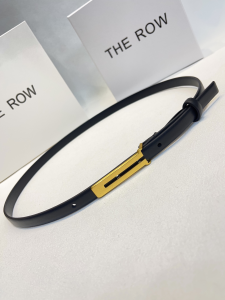 The Row Kuk Black Leather Belt 15MM