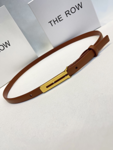 The Row Kuk Brown Leather Belt 15MM