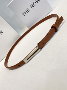 The Row Kuk Brown Leather Belt 15MM