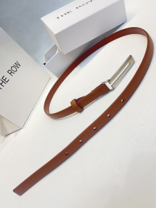 The Row Kuk Brown Leather Belt 15MM