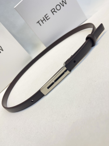 The Row Kuk Dark Brown Leather Belt 15MM