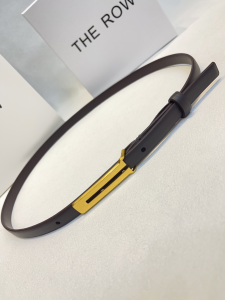 The Row Kuk Dark Brown Leather Belt 15MM