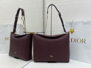 Dior Large Hobo Shoulder Bag Red Cannage Calfskin Leather Dior Large Hobo Shoulder Bag Red Cannage Calfskin Leather