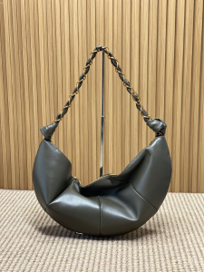 Saint Laurent Large Amalia Dark Green Lambskin Hobo Shoulder Bag Saint Laurent Large Amalia Dark Green Lambskin Hobo Shoulder Bag