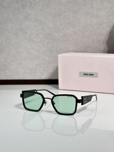 Miu Miu Luxury Eyewear Sunglasses SMU64WS Green Black Miu Miu Luxury Eyewear Sunglasses SMU64WS Green Black