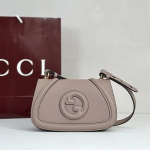 Gucci Blondie Mini Leather Shoulder Bag Nude Gucci Blondie Mini Leather Shoulder Bag Nude
