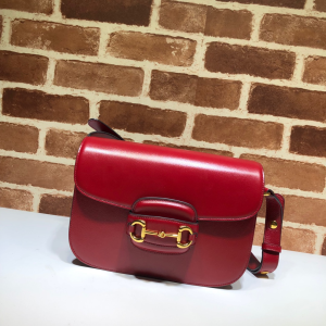 Gucci Horsebit 1955 Shoulder Bag Red Calfskin Leather Gucci Horsebit 1955 Shoulder Bag Red Calfskin Leather