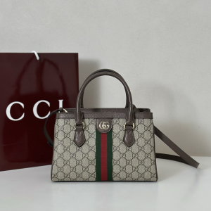 Gucci Ophidia Small Tote Bag Beige Ebony GG Supreme Canvas Gucci Ophidia Small Tote Bag Beige Ebony GG Supreme Canvas