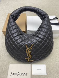 Saint Laurent Icare Large YSL Hobo Shoulder Bag Black Quilted Nappa Leather Saint Laurent Icare Large YSL Hobo Shoulder Bag Black Quilted Nappa Leather