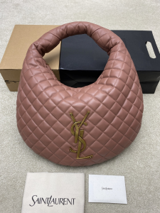 Saint Laurent Icare Large YSL Hobo Shoulder Bag Pink Quilted Nappa Leather Saint Laurent Icare Large YSL Hobo Shoulder Bag Pink Quilted Nappa Leather
